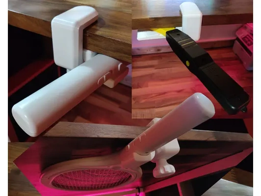 electric fly swatter clamps - 3d by zeddiarts on thangs 3d print model - Mito3D