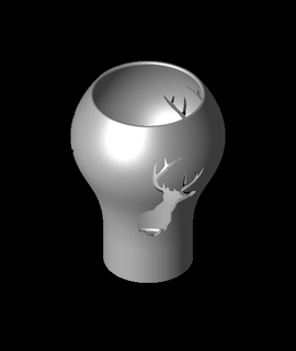 electro candle holderstl 3d model max3ddesign thangs 3d print model - Mito3D