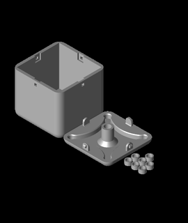 electronic dice kit enclosure maycar 3d model thangs 3d print model - Mito3D
