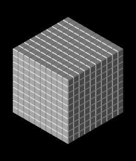 elementary school cube 3d model foxel thangs 3d print model - Mito3D