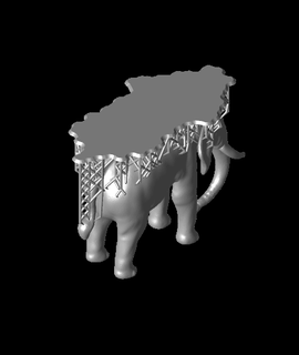 elefante 3d modelo mz4250 gracias 3d print model - Mito3D