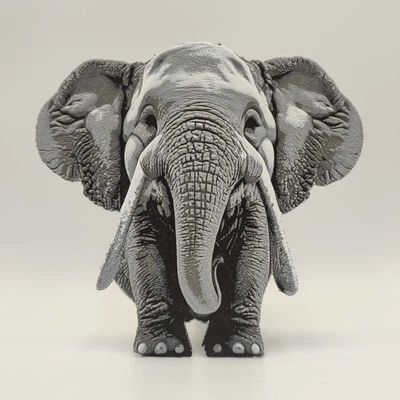 elefante forja chapéus 3d by bamingodesign on floresta selva natureza pintura filamento bambu prusa 3d print model - Mito3D