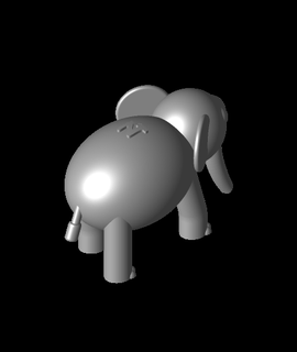 elefante nt animais 3d modelo nicolastokotu 3d print model - Mito3D