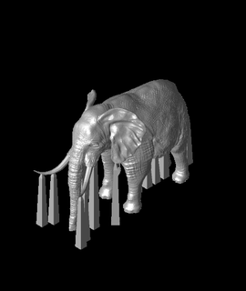 elefante maletero 3d modelo gracias 3d print model - Mito3D