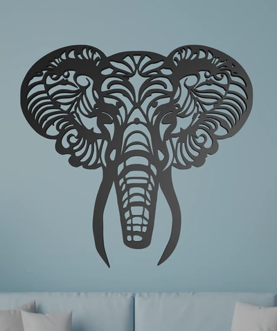 elefante pared arte 3d by ri0m0 on gracias 3d print model - Mito3D