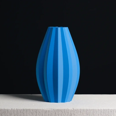 ellipse vase stripes - 3d by slimprint on thangs 3d print model - Mito3D