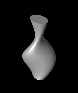 elliptical vase vuki p 3d print model - Mito3D