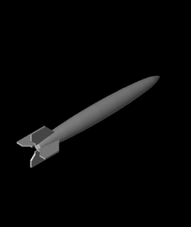 alargado v2 cohete 3d modelo hal 9000 gracias 3d print model - Mito3D