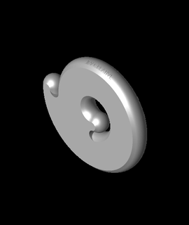 embedded spiral fidgetstl 3d print model - Mito3D