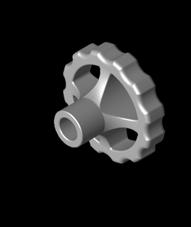 ender 3 lead screw knob v1stl 3d print model - Mito3D
