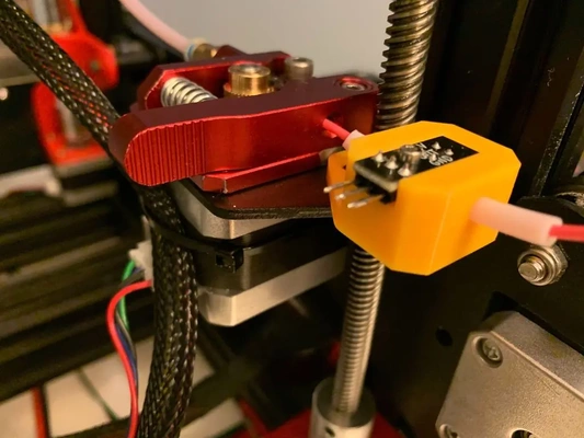 ender 3 optique filament s'épuiser capteur monter 3d by juchong 3d print model - Mito3D