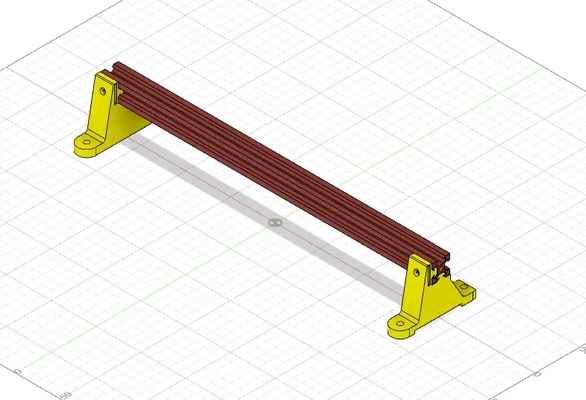 ender 3 rear 2020 extrusion holder - 3d by ag6hq on thangs 3d print model - Mito3D