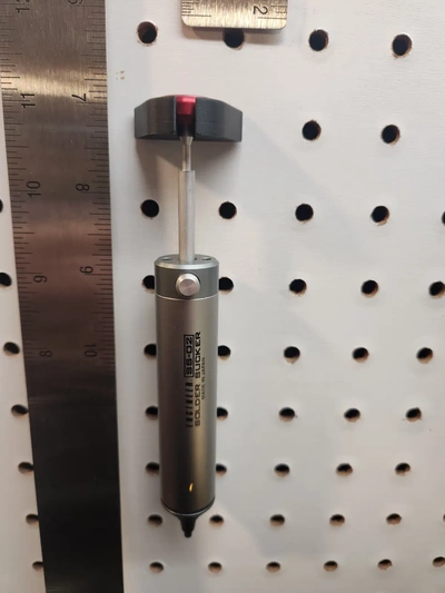 engineers solder sucker pegboard holder - 3d by kasek61 on thangs 3d print model - Mito3D