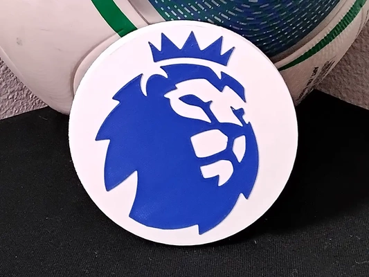 english premier league logo coaster or plaque - 3d by daddywazzy thecreator on thangs 3d print model - Mito3D