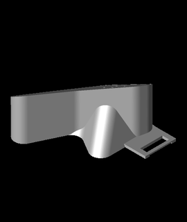 ergonômico zsa moonlander inclinar ficar pé 3d print model - Mito3D