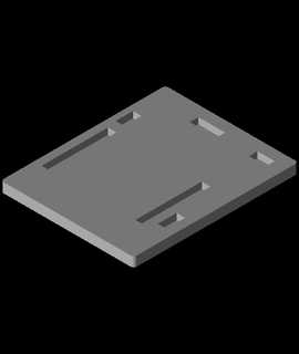 esp8266 ai thinker Gelb dev schlank Startseite Mantel 3d print model - Mito3D