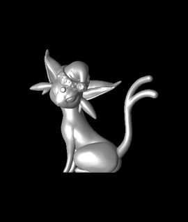 espéon Noël Pokémon ventilateur art arts divertissement 3d print model - Mito3D