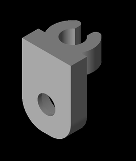 ethernet mounting clips Désolé 3d print model - Mito3D
