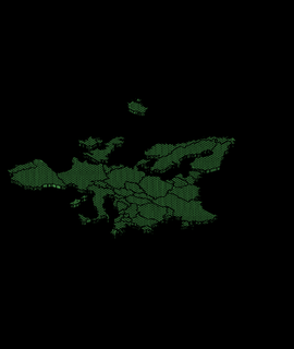 Europa mapa organizador mesa arrumada 3d modelo 3d print model - Mito3D