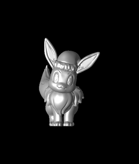 evee xmas - pokemon fan art Arts & Entertainment 3d print model - Mito3D