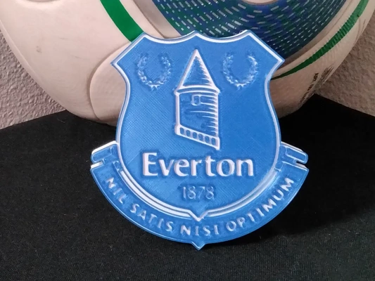 everton fc sottobicchiere or placca 3d by daddywazzy creatore on grazie 3d print model - Mito3D