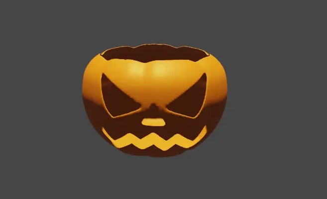 evil pumpkin shade - 3d by mels3d on thangs halloween celebration festival 3d print model - Mito3D