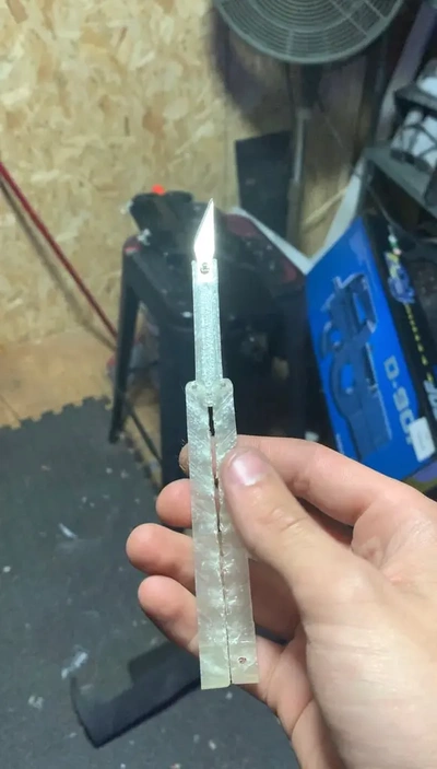 exacto lame balisong 3d by reprops03 3d print model - Mito3D