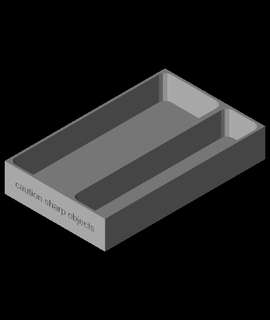 exacto blade tray eatfresh87 3d print model - Mito3D
