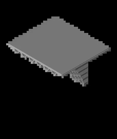 extendable hex shelf v1stl - 3d by jonolarta on thangs 3d print model - Mito3D
