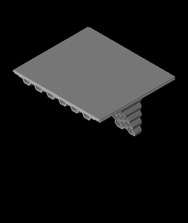 extendable hex shelf v1stl 3d print model - Mito3D