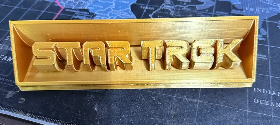extruded star trek logo - 3d by milvetretired on thangs 3d print model - Mito3D