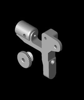 Extruder Arm Filament Reiniger 3d print model - Mito3D