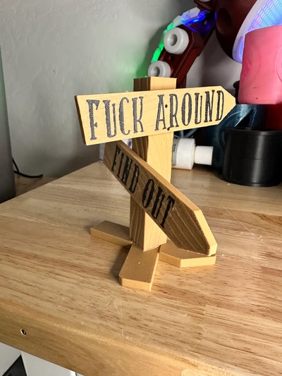 fafo intersection sign - 3d by thelightspd on thangs 3d print model - Mito3D
