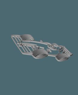 f1 car wall artstl - mymanraptor 3d print model - Mito3D