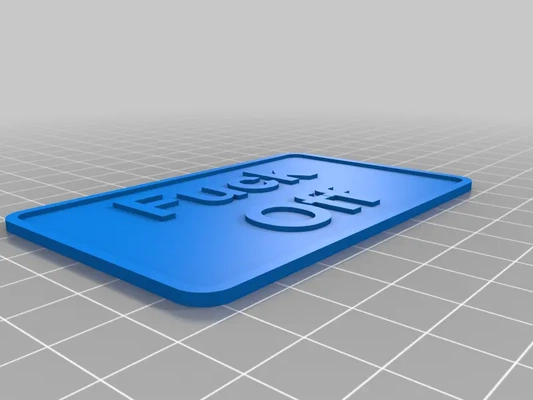 f ck card - 3d by cornerstone on thangs 3d print model - Mito3D