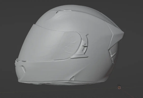 face motorcycle helmet scan - 3d by gomeowcreations on thangs 3d print model - Mito3D