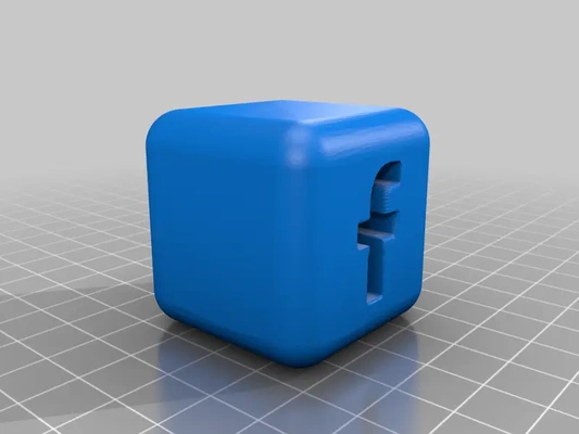 facebook f - 3d by syzguru11 on thangs 3d print model - Mito3D