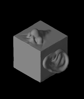 cubo facial 3d modelo santo gracias 3d print model - Mito3D