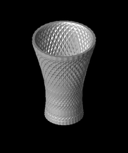 lapidado vaso 3d modelo Serra estampas 3d print model - Mito3D