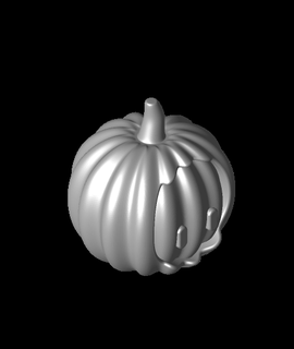 fall guys pumpkin pressprint 3d print model - Mito3D