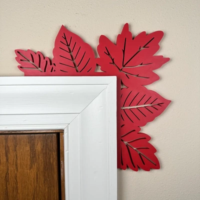 fall leaves corner decor - 3d by designbros on thangs 3d print model - Mito3D