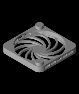 ventilateur gril 4040 ender 3d modèle 3d print model - Mito3D