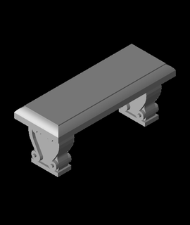 fancy bench ho scale retromaker Hobbies & Games 3d print model - Mito3D