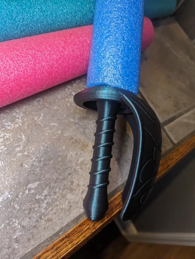fancy pool noodle sword - 3d by rwbdesigns on thangs 3d print model - Mito3D