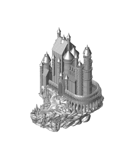 fantaisie chateau 3d modèle Dennis 3D print model - Mito3D