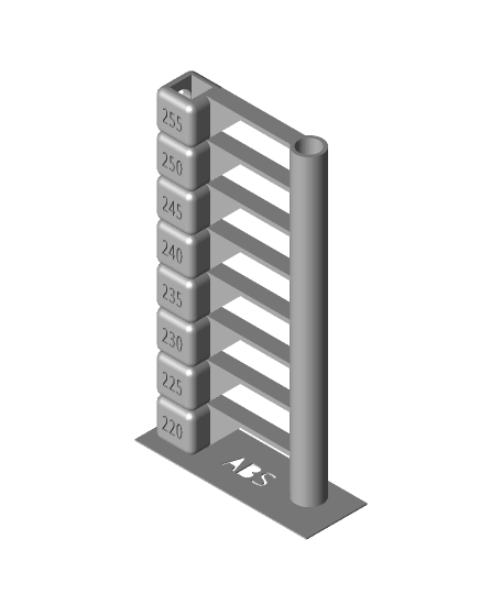 rápido temperatura torre abs 3d modelo gracias 3D print model - Mito3D