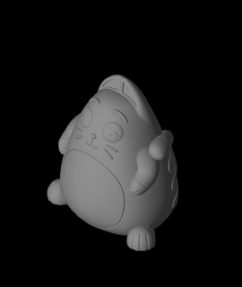 şişman karikatür kedi heykelcik dpruitt sanatlar eğlence 3d print model - Mito3D