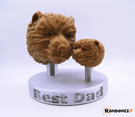 father's day bear statue base - dad 3d by randomizy on thangs 3d print model - Mito3D