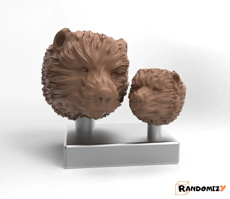 father's day bear statue square base - 3d by randomizy on thangs 3d print model - Mito3D