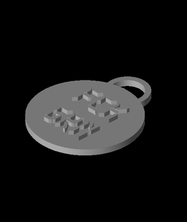 fck grn keychain yellowbadboy Arts & Entertainment 3d print model - Mito3D